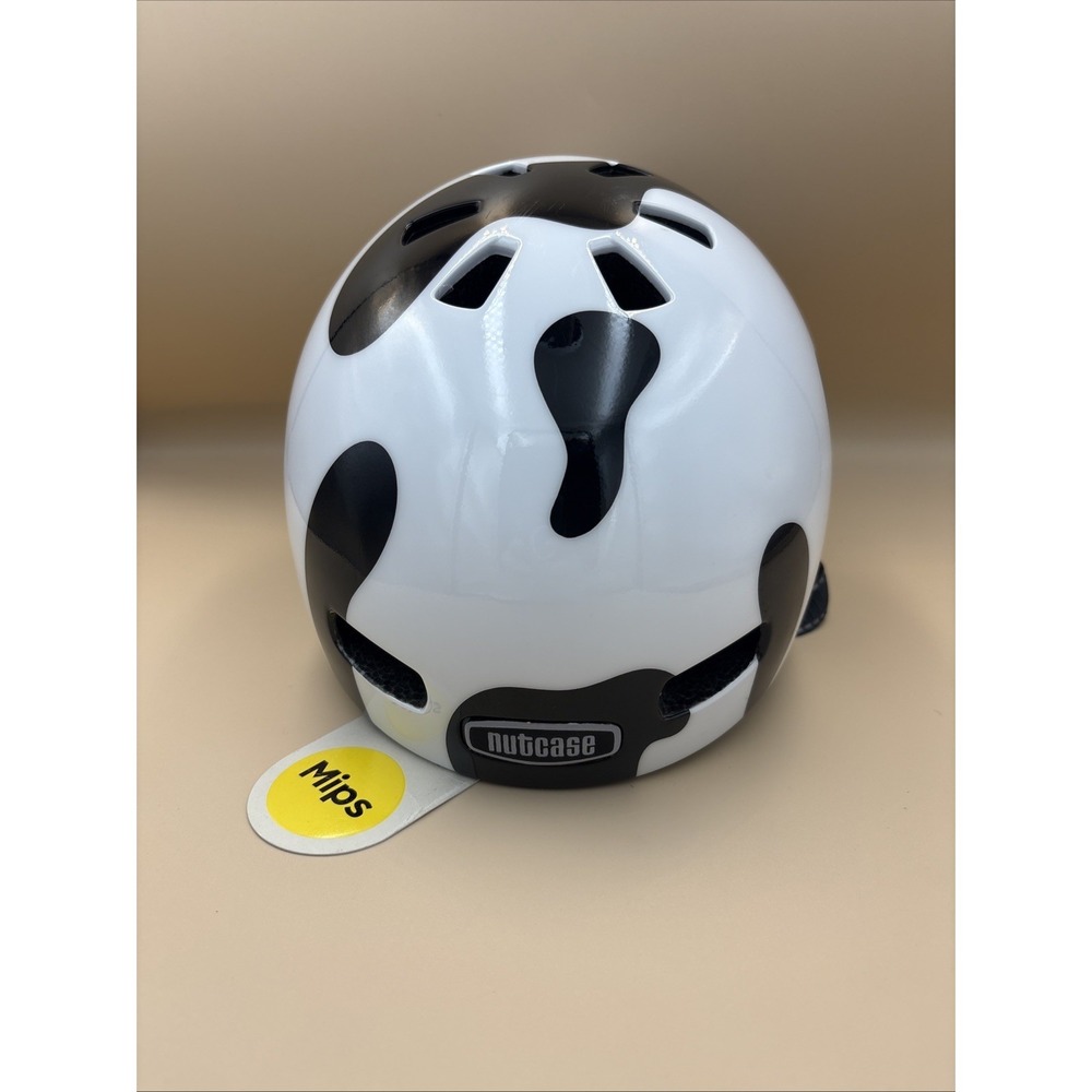 Nutcase Baby Nutty MIPS Helmet XXS 48-52cm Over Cow Print Infant Toddler No Box